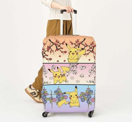 季節を感じる梅・桜・朝顔の花とピカチュウのデザインがポイントです。(使用イメージ)