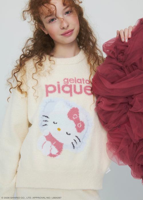 【gelato pique】ベビモコジャガードプルオーバー＆ショートパンツセット ￥16,940