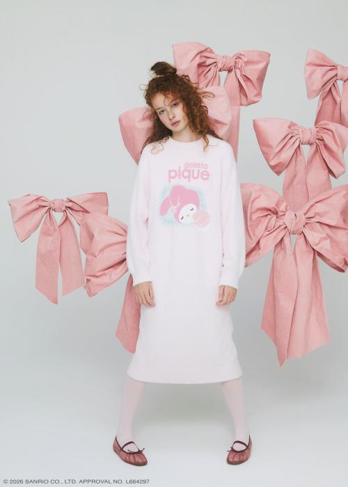 【gelato pique】ベビモコジャガードワンピース ￥10,780