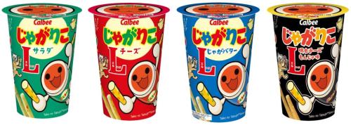 「じゃがりこ」×「太鼓の達人」コラボレーションパッケージ