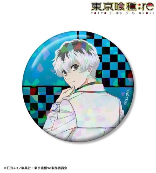 『東京喰種トーキョーグール:re』の『描き下ろし 佐々木琲世 戦う背中ver. 75mmホログラム缶バッジ』