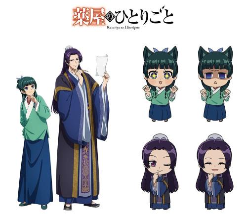 TVアニメ『薬屋のひとりごと』第3期 Blu-ray アニメイト特典使用イラスト(描き下ろしと描き起こしミニキャラ)