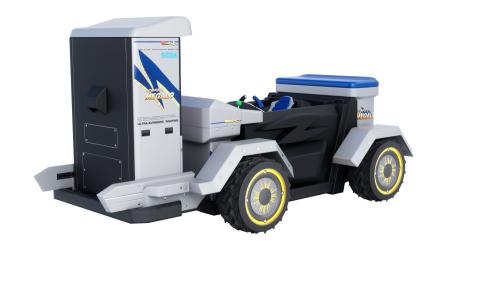 『セガランド パック』のマシン「スーパメガロ」