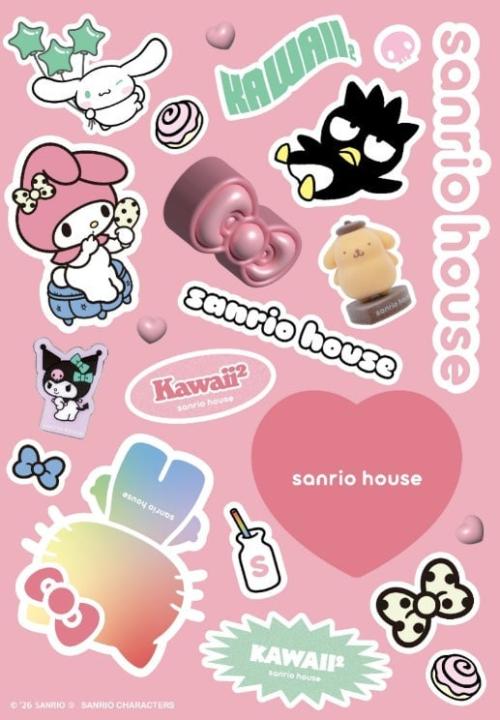 sanrio house 名古屋PARCO店オープンノベルティのステッカーシート