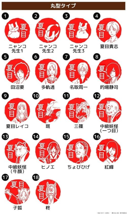 丸型18絵柄一覧
