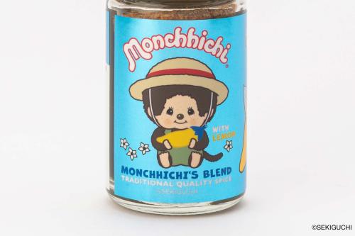 麦わら帽子をかぶったモンチッチくんのラベル