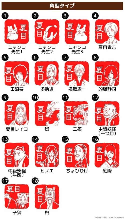 角型18絵柄一覧