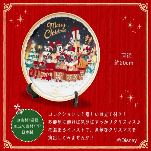 イヤープレートの直径約20cmと磁器製・皿立て付きの仕様