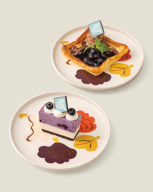 パンヌカックとレアチーズケーキ