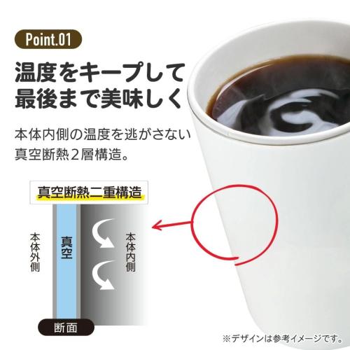 コンビニコーヒーステンレスタンブラーMの商品・機能説明画像