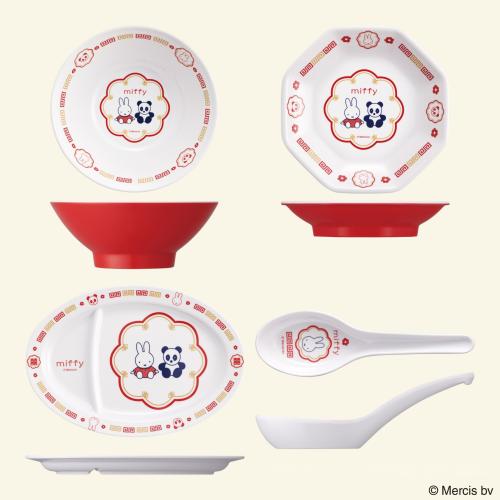 ミッフィーとパンダの中華風食器4商品