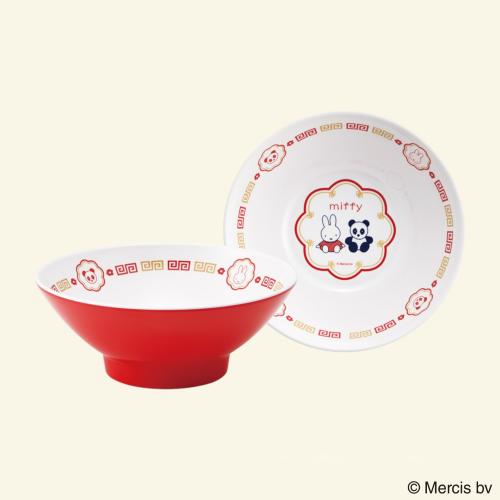 メラミンラーメン鉢の斜めからのデザイン