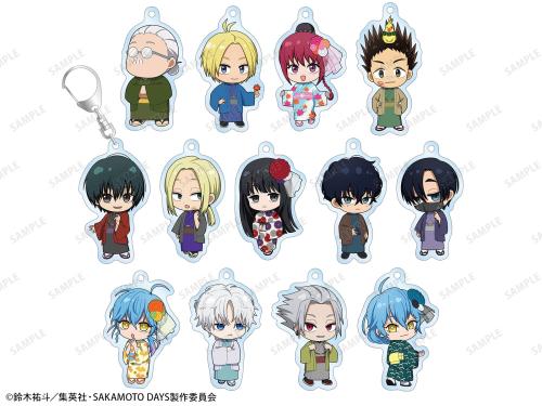 秋の和装ちびキャラアクリルキーホルダー