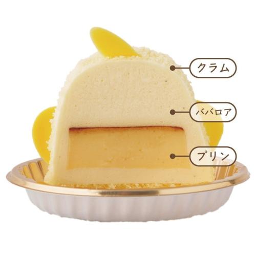 ぴよりんのプリンとババロアの断面