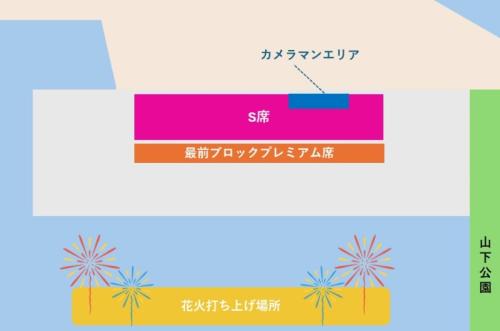 山下ふ頭の席種レイアウト（現時点のイメージ）