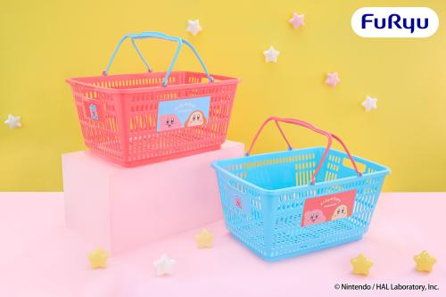 ピンクとブルーのレジかご全2種