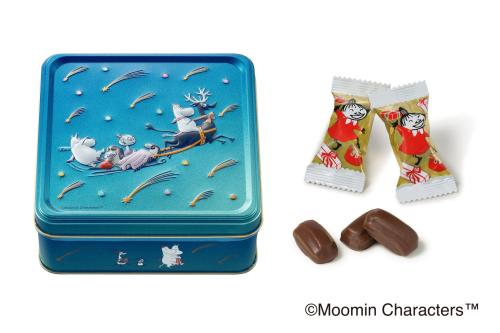 ムーミンと仲間たちの缶とチョコレートクッキー