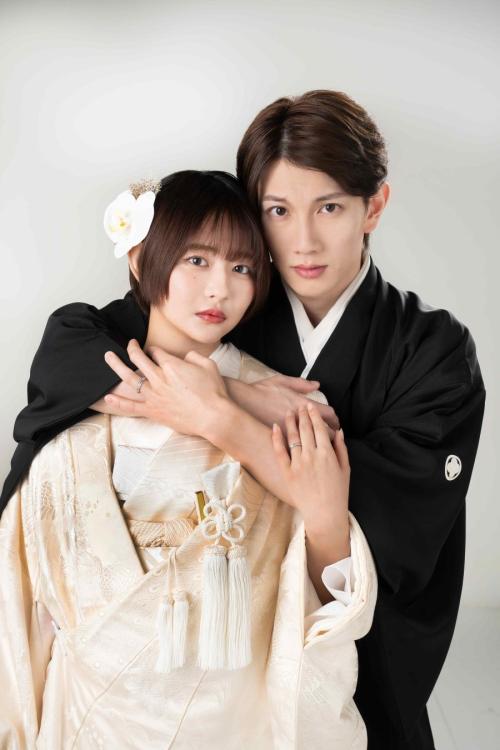 赤澤遼太郎さんとすみぽんさんの和装ビジュアル