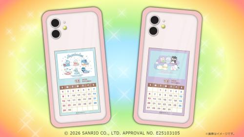 スマホケースに入れたカレンダー使用イメージ