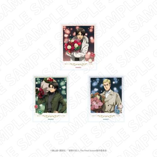 進撃の巨人「待ち合わせ」ポラロイド風アクリルカード全3種