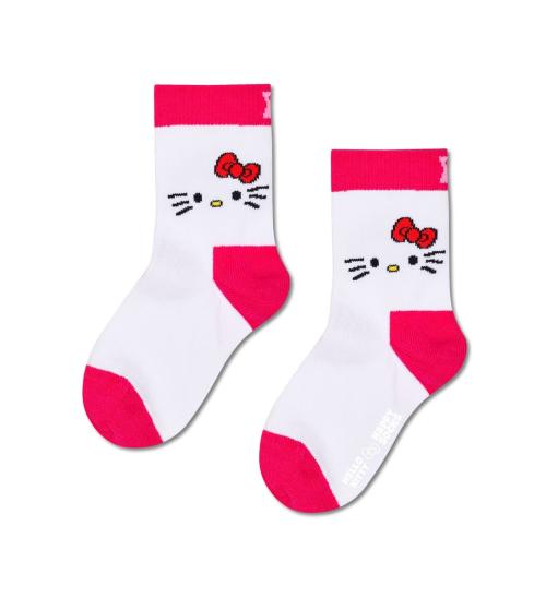 キッズ クルー丈ソックス ハローキティ フェイス