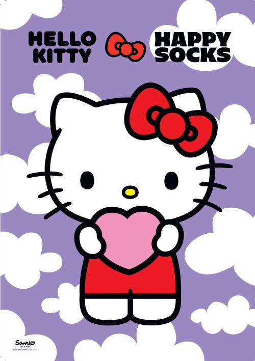 ハローキティ×Happy Socks 第2弾のキービジュアル