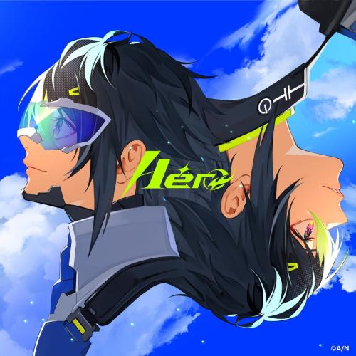 青空を背景に伊波ライの横顔を描いたミニアルバム「Hero」のジャケット