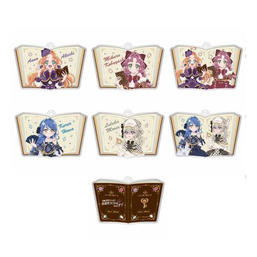 トレーディングアクリルキーホルダー 全6種と裏面