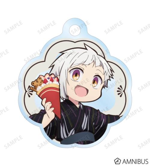 文豪ストレイドッグス わん!2 描き下ろし 中島敦 浴衣で食べ歩きver. 2連ワイヤーアクリルキーホルダー 商品画像02