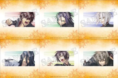 緋色の欠片おとくじ 5連特典ステッカーA全6種