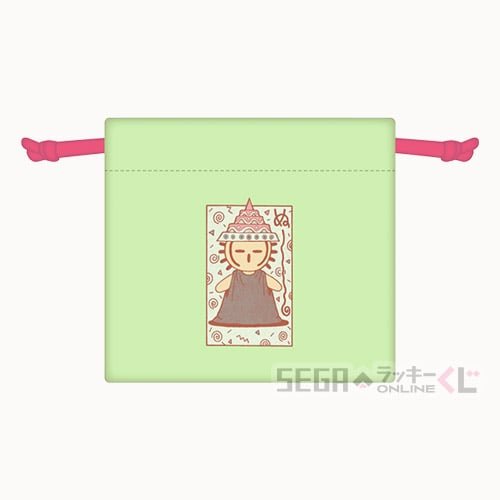 D賞-2 ミニ巾着 デザインB 全長約11cm（裏面）