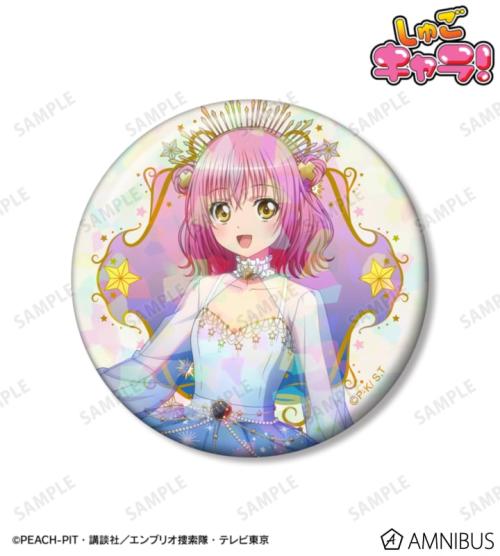 描き下ろし 日奈森 あむ 星空ドレス&星空スーツver. 75mmホログラム缶バッジ