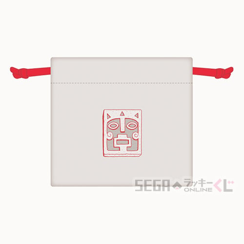 D賞-7 ミニ巾着 デザインG 全長約11cm（裏面）