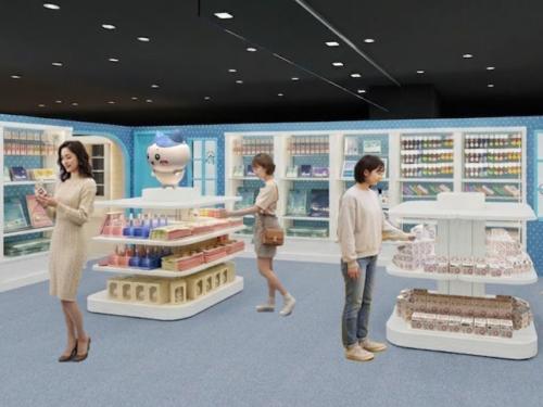 大阪店の店内イメージ・青色のエリア