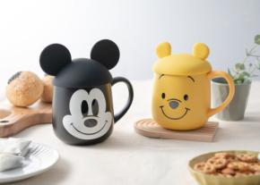 ミッキー＆プーさんの耳がフタに！ディズニー「蓋付フェイスマグ」410mlの真空二重マグが11月2日発売