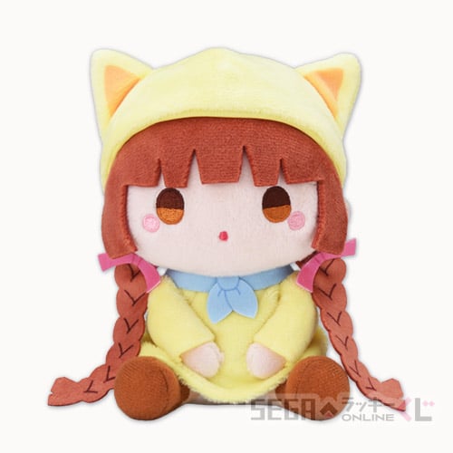 B賞-4 おすわりぬいぐるみ ククリ（ニコピョン族） 全長約13cm（表面）
