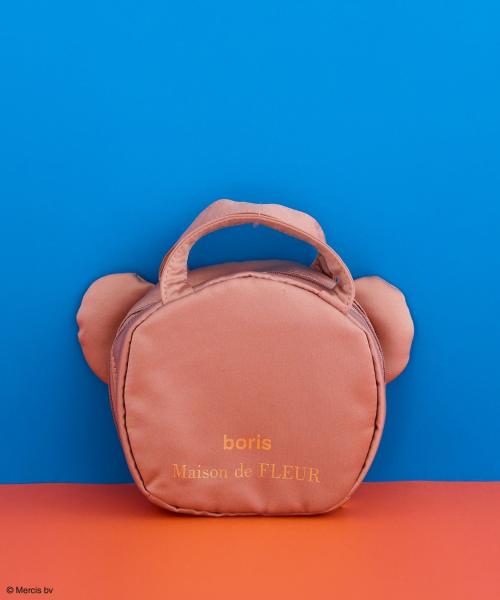 boris 持ち手付きポーチの背面