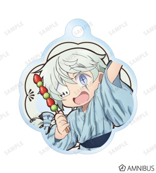 文豪ストレイドッグス わん!2 描き下ろし ニコライ・G 浴衣で食べ歩きver. 2連ワイヤーアクリルキーホルダー 商品画像02