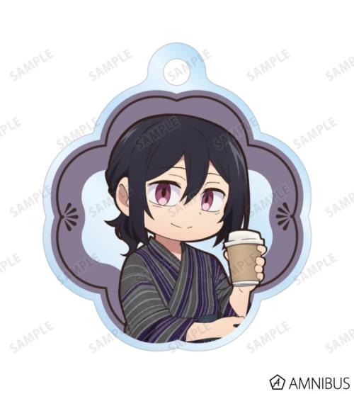 文豪ストレイドッグス わん!2 描き下ろし フョードル・D 浴衣で食べ歩きver. 2連ワイヤーアクリルキーホルダー 商品画像02