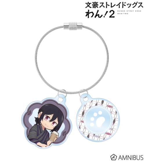 文豪ストレイドッグス わん!2 描き下ろし フョードル・D 浴衣で食べ歩きver. 2連ワイヤーアクリルキーホルダー 商品画像01