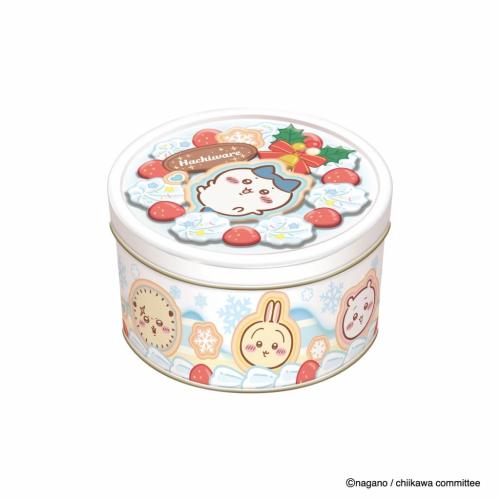 ハチワレデザインのおもちゃケーキ缶
