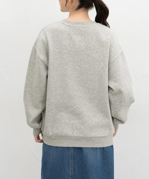 リラックマ/ゆるトップス:杢グレーの背面着用