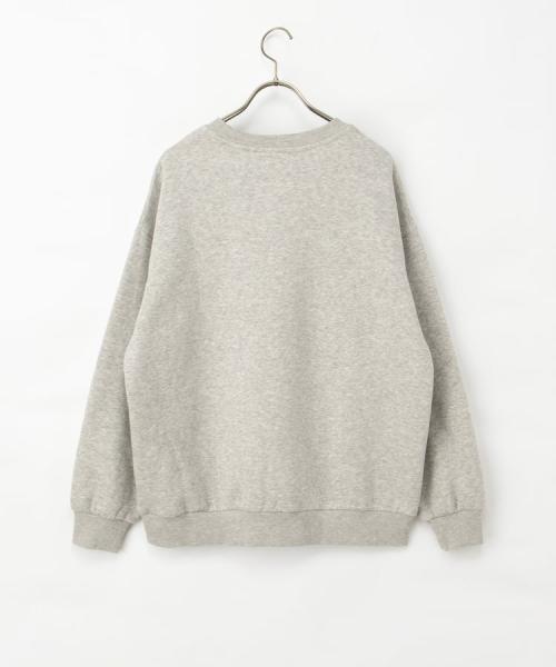 リラックマ/ゆるトップス:杢グレーの平置き背面