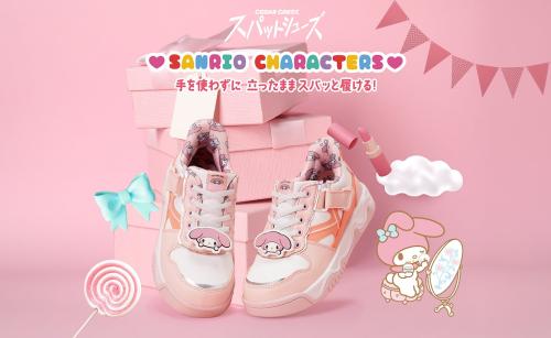 マイメロディのコラボシューズのビジュアル