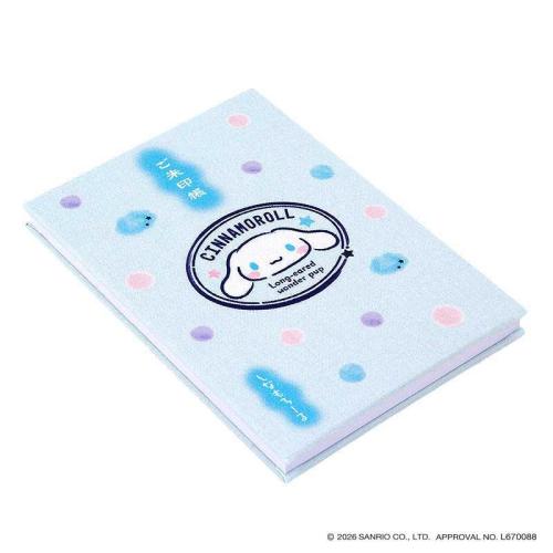 シナモロール 御朱印帳（ふんわりシナモン） 定番サイズ（S） 斜めから見た本体