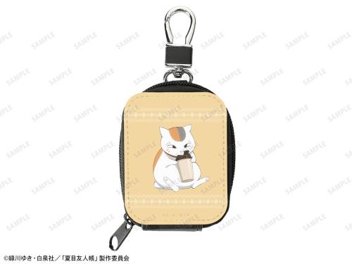夏目友人帳 描き下ろし ニャンコ先生 冬の装いver. 合皮レザーミニポーチ