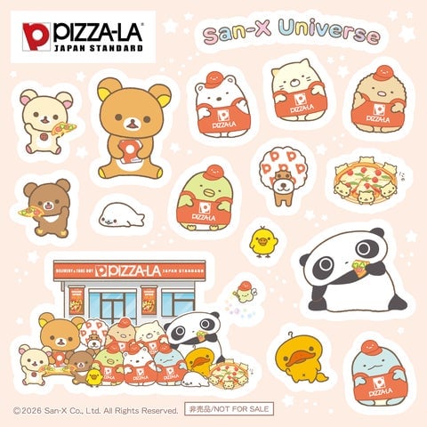 ピザーラオリジナルデザインのシール