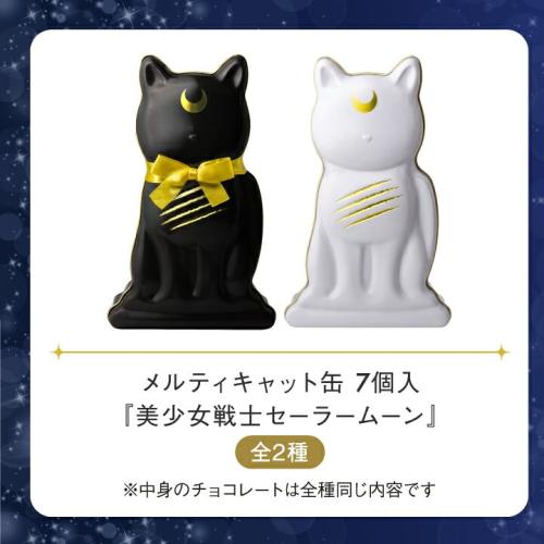 ルナとアルテミスをデザインしたメルティキャット缶7個入の販売特設掲載画像