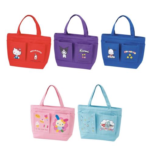 サンリオのWポケット保温保冷帆布ランチバッグ全5柄