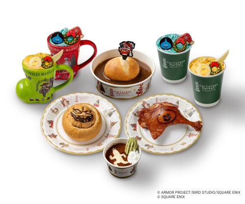 クリスマスマーケットのDQ・FFコラボメニュー6品